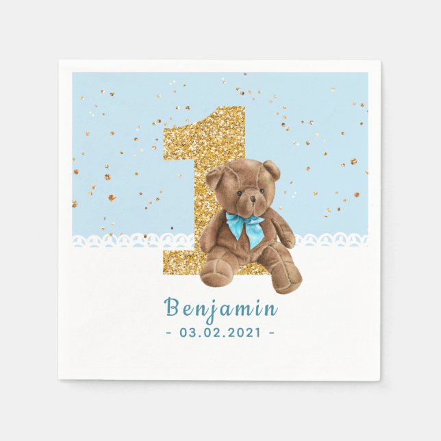 Servilleta De Papel Teddy Bear Napkins (Anverso)