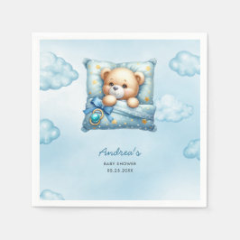 Servilleta De Papel Teddy Bear Pillow Baby Shower