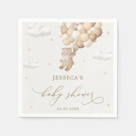 Servilleta De Papel Teddy Bear Sexo Neutral Baby Shower