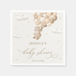 Servilleta De Papel Teddy Bear Sexo Neutral Baby Shower