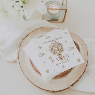 Servilleta De Papel Teddy Bear Winter Género Baby Shower Neutral