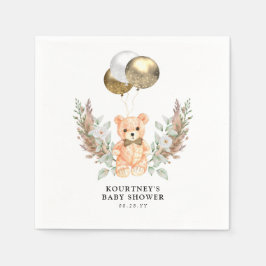 Servilleta De Papel Teddy Bear ya podemos esperar a Neutral Baby Showe