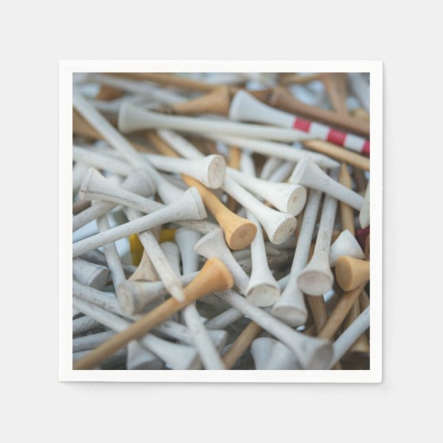 Servilleta De Papel Tees de golf (Anverso)