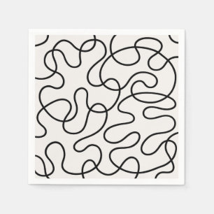 Servilleta De Papel Tejido de Línea Minimalista