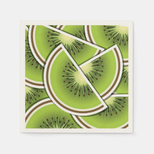 Servilleta De Papel Tejidos de fruta kiwi funky