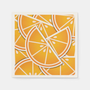 Servilleta De Papel Tejidos naranjas Funky