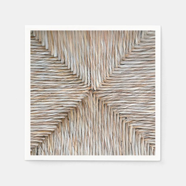 Servilleta De Papel Tejidos simétricos naturales de fibra de bambú (Anverso)