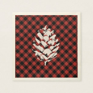 Servilleta De Papel Tela escocesa Pinecone del búfalo