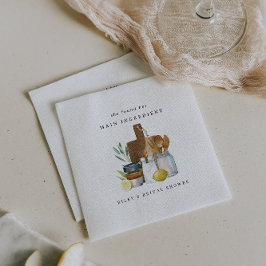 Servilleta De Papel Tela Rústica de Cocina para Despedida de Soltera