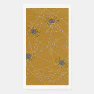 Servilleta De Papel telaraña y calabazas de Halloween