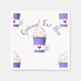 Servilleta De Papel Telas de crema de lata y batida (púrpura)