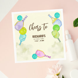 Servilleta De Papel Tema acuarela Fiesta de cumpleaños con luz de futb