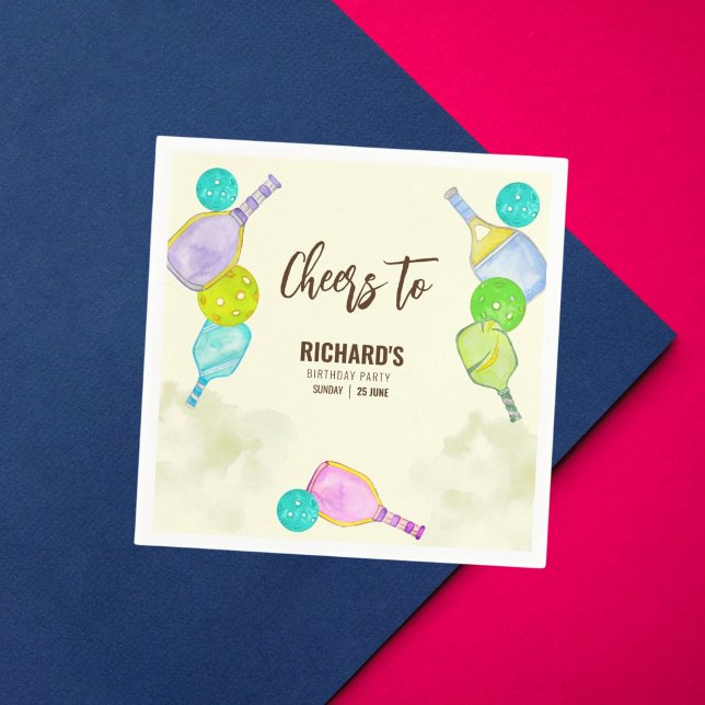 Servilleta De Papel Tema de Acuarela Cumpleaños Fiesta Ligera de Pickl (Subido por el creador)