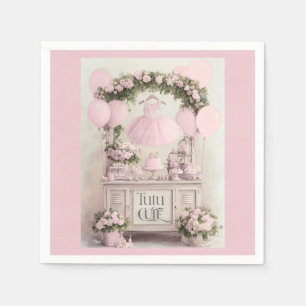 Servilleta De Papel Tema de bailarina rosa de ballet lindo Tutu para n
