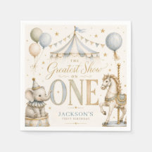 Tema de carnaval retro niño cumpleaños 1 