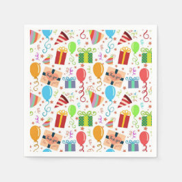 Servilleta De Papel tema de cumpleaños infantil Imprimir