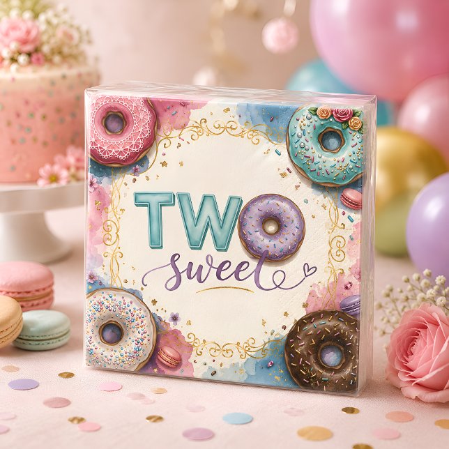 Servilleta De Papel Tema de Donut Rosa Dulce (Subido por el creador)