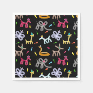 Servilleta De Papel Tema de fiesta de cumpleaños de animales de globos