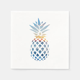 Servilleta De Papel Tema de fiesta de cumpleaños de piña tropical