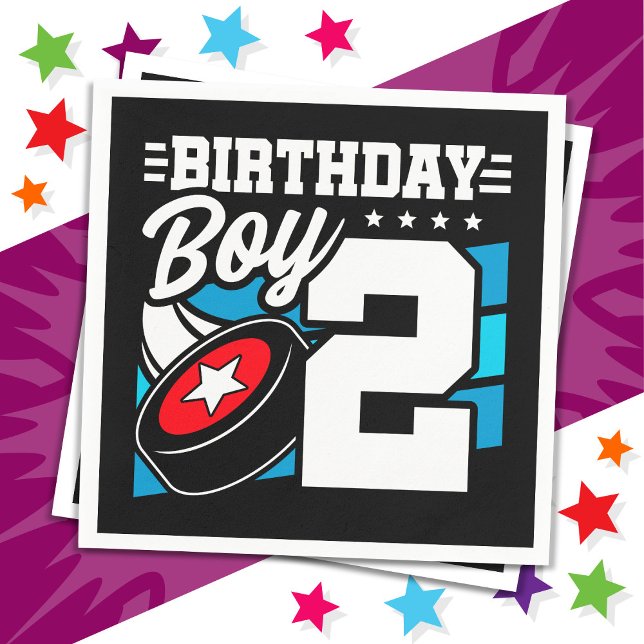 Servilleta De Papel Tema de Fiesta de hockey de 2 años niño de segundo (Subido por el creador)