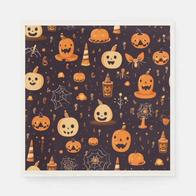 Servilleta De Papel Tema de Halloween (Anverso)