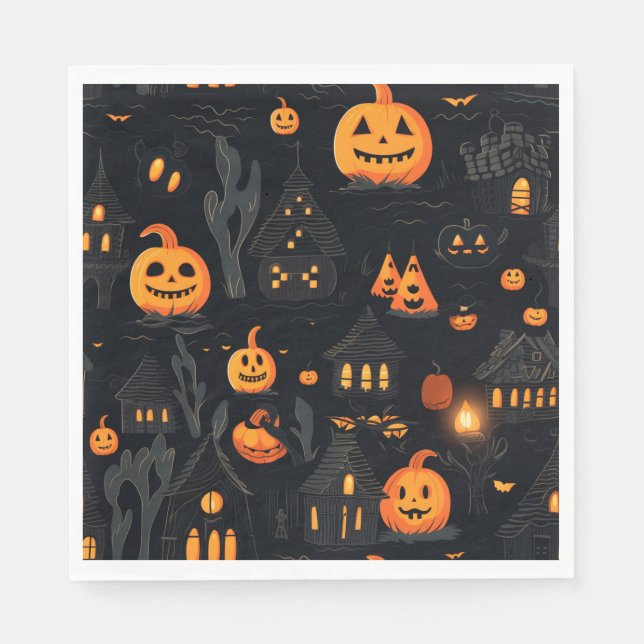 Servilleta De Papel Tema de Halloween (Anverso)