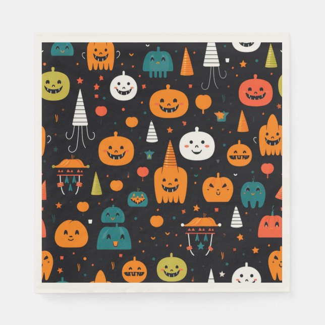 Servilleta De Papel Tema de Halloween (Anverso)