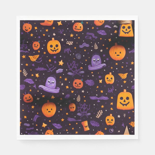 Servilleta De Papel Tema de Halloween (Anverso)