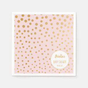 Servilleta De Papel Tema de la fiesta de bienvenida al bebé del rosa