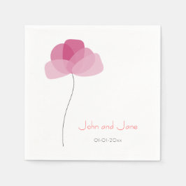 Servilleta De Papel Tema de la flor simple