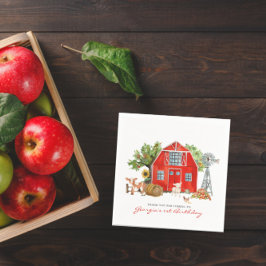 Servilleta De Papel Tema de la granja | Fiesta de cumpleaños de Barn