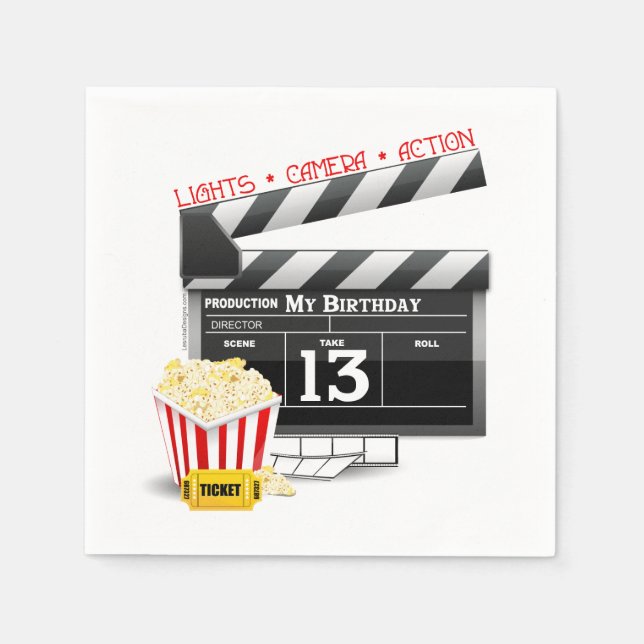 Servilleta De Papel Tema de la película 13º cumpleaños (Anverso)