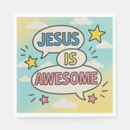 Servilleta De Papel Tema de la vajilla fiesta cristiana