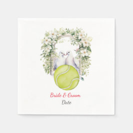 Servilleta De Papel Tema de los Bodas de tenis