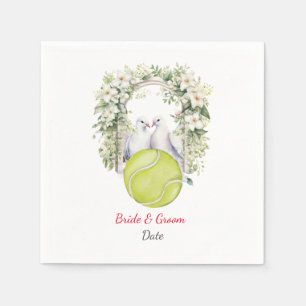 Servilleta De Papel Tema de los Bodas de tenis