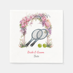 Servilleta De Papel Tema de los Bodas de tenis