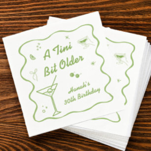 Servilleta De Papel Tema de Martini Birthday Party