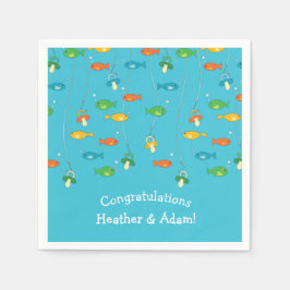 Servilleta De Papel Tema de pesca Baby Shower para pescadores