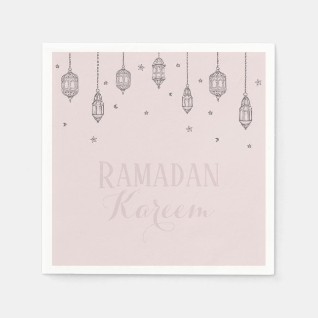 Servilleta De Papel Tema de Ramadan Kareem Napkin para celebración (Anverso)