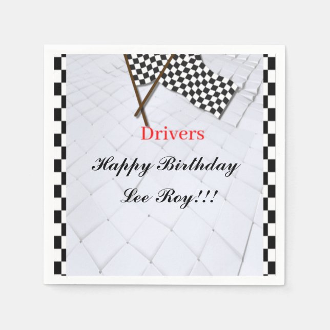 Servilleta De Papel Tema de raza a victoria (Anverso)