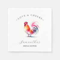 Tema de Rooster Bridal Shower