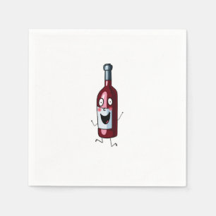 Servilleta De Papel Tema de vino, vino tinto, botella de vino