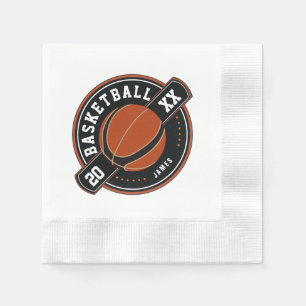 Servilleta De Papel Tema del baloncesto personalizado divertido