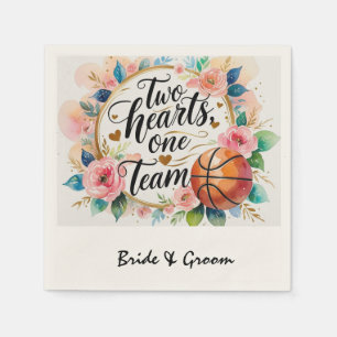 Servilleta De Papel Tema del boda de baloncesto