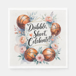 Servilleta De Papel Tema del Boda de baloncesto