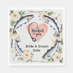 Servilleta De Papel Tema del Boda pesquero para los amantes de la pesc