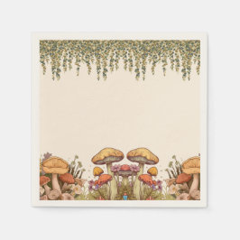 Servilleta De Papel Tema del Boho Mushroom