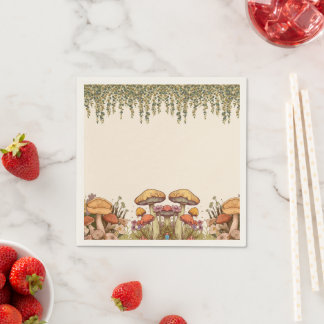 Servilleta De Papel Tema del Boho Mushroom