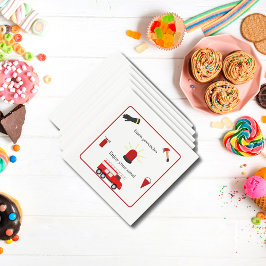 Servilleta De Papel Tema del bombero: servilletas de papel bilingüe bl