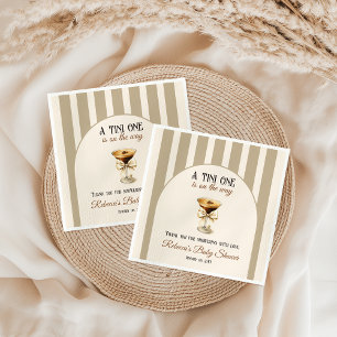 Servilleta De Papel Tema del café Espresso Martini Bow Baby Shower